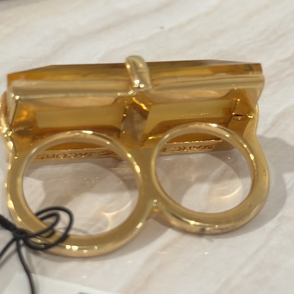 Marc Jacobs Ring Double Finger Gemstone Ring NWT - Picture 7 of 9